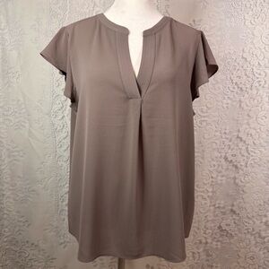 Calvin Klein Women's Blouse in Taupe